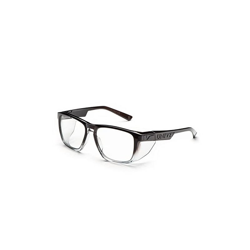 UNIVET | Work Safety Glasses, Scratch-Resistant, Stylish, 571 Diamond Clear