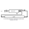 UNIVERSAL B232IUNVHP-N ELECTRONIC FLUORESCENT BALLAST, 2 LAMP, 32W T8, 120/277V
