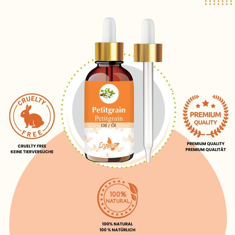 Crysalis Petitgrain (Citrus Aurantium L.) Oil - 30 ml/1.01 fl