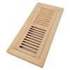 Homewell Red Oak Wood Floor Register Vent, Flush Mount with