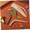 WOONEKY Create a Unique Snake Statue Wood Painting Kit Flexible