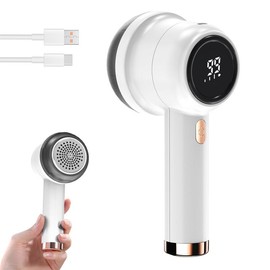 KLSMYHOKI Rechargeable Fabric Shaver Electric Lint Remover with LED Display & Large Capacity Container 3-Settings Control Shaver Easy-to-Grip Handle High-End Color Matching ,Efficient Sweater and Lint Shaver for Clothes