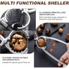 2 in 1 Alloy Nut Cracker,Aluminum Nutcracker Chestnut Cutter Tool,2-in-1