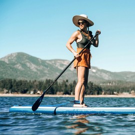 KOETSU Premium Paddle Board Leash - 10ft SUP Ankle Safety Rope, 7mm Thick Surfboard Leash for Longboard, Stand Up Paddle Board Accessories, SUP Replacement Leg Rope(Blue)