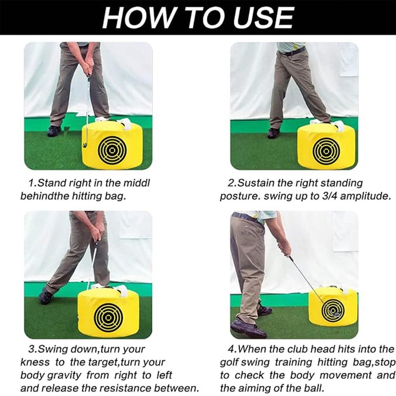 Golf Impact Bag Golf Swing Aids - Swing Trainer and