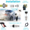 10 Pack Pressure Washer Quick Connect Fittings, Stainless Steel Pressure