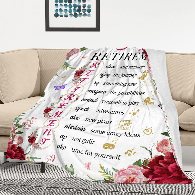 Retirement Gifts for Women, Retirement Blanket 40"x60"