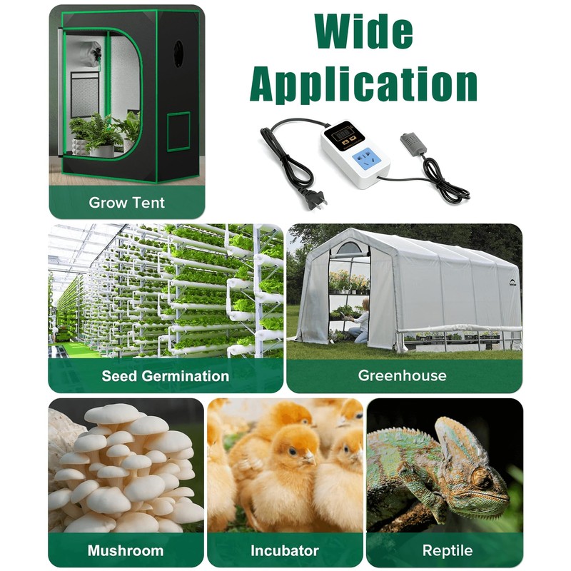 Humidifier Accessories Digital Humidity Controller for Grow Tent with Humidity