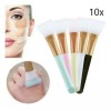 Patry Deluxe Set 10x Brochas Aplicadoras Silicón Mascarilla Cara Facial