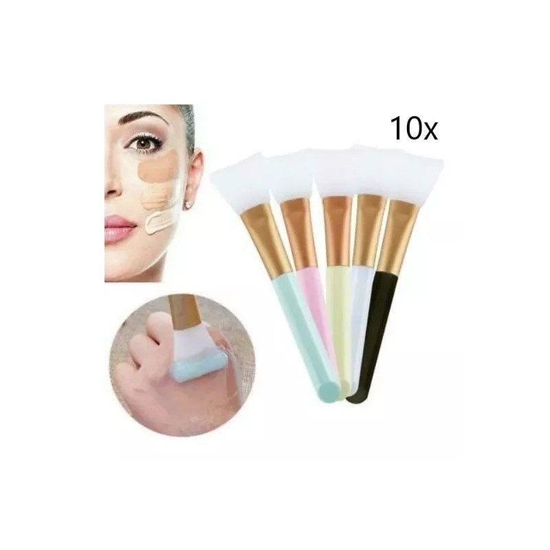 Patry Deluxe Set 10x Brochas Aplicadoras Silicón Mascarilla Cara Facial