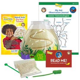 Insect Lore Ant Hill - Ant Habitat with Voucher to Redeem Live Western Harvester Ants - STEM Learning and Education Project for Classrooms or Homeschool
