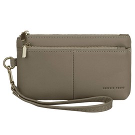Cartera para Dama Forever Young SQbags. Elegante Monedero para Mujer, Práctico y Amplio con Asa para Llevarlo Colgado en la Muñeca. Colores Mate Modernos.
