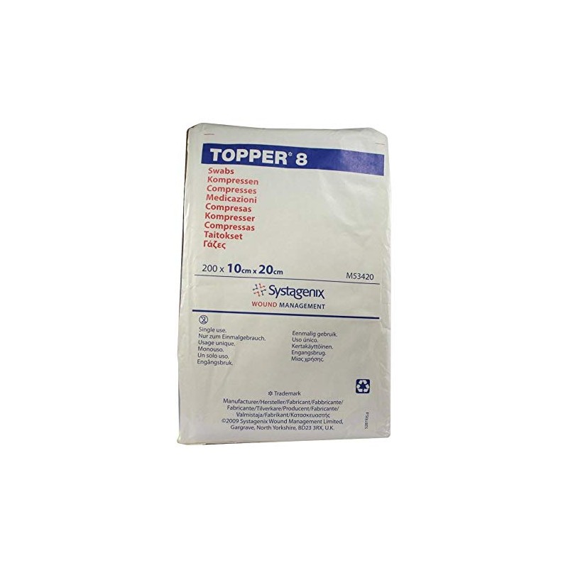 Topper 8 Compr.10 x 20 cm Non-Sterile