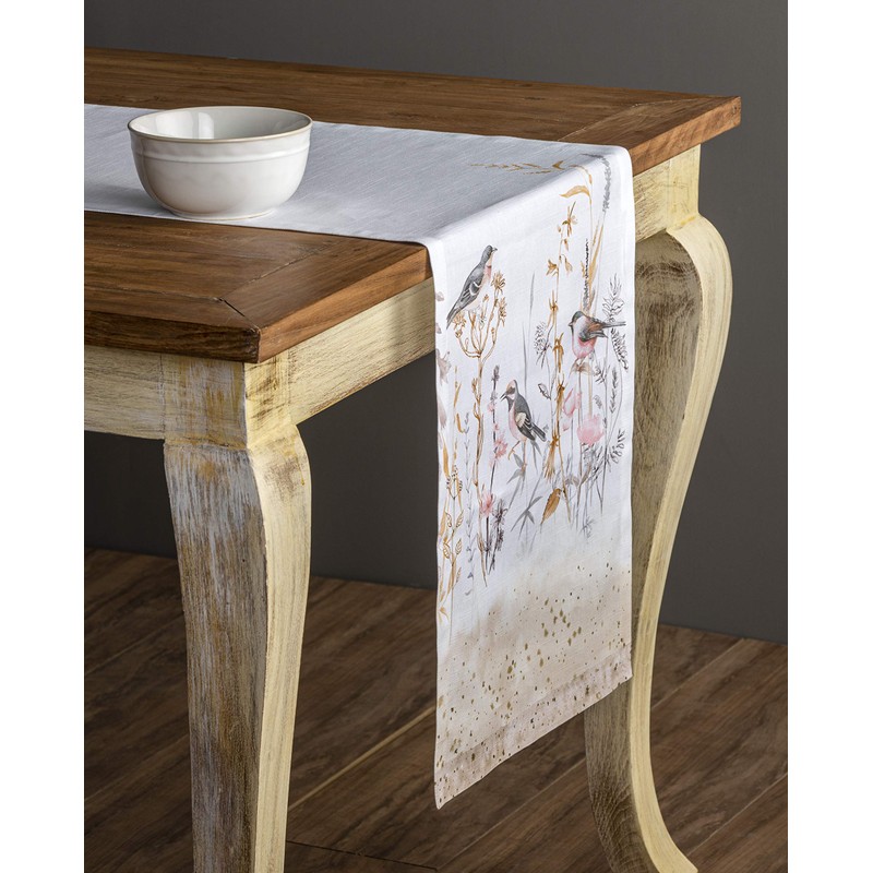 Maison d' Hermine Spring/Summer Table Runner, 100% Cotton, Decorative, Washable