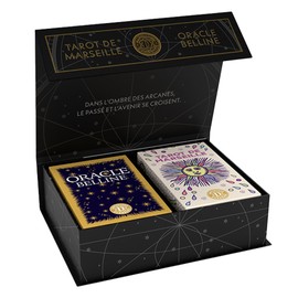 Dusserre - Minis Tarot Games Marseiller & Oracle Belline | Collectible Box Cartomancie | Limited Edition | Oracle and Tarot Fortune Telling | Hard Case