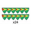 AK Giftshop Guyana Flags Party Food Sticks Picks Cupcakes Decorations