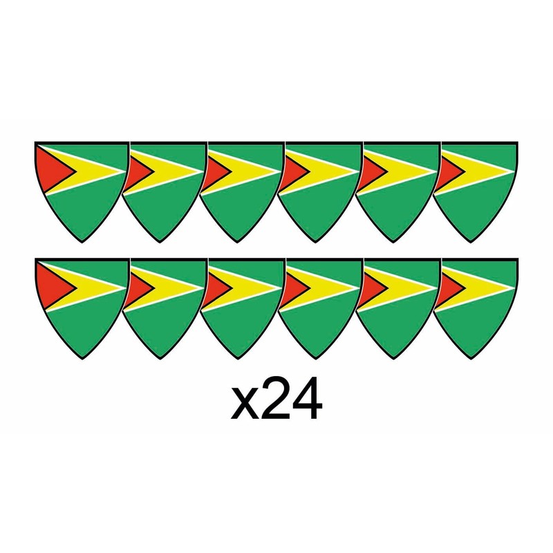 AK Giftshop Guyana Flags Party Food Sticks Picks Cupcakes Decorations