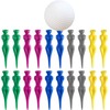 KIBBEH 20PCS 3 Inch Multicolor Plastic Golf Tees Lady Tees