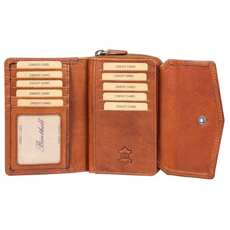 Benthill Women's Leather Wallet - Genuine Leather Purse - Vintage