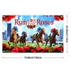 Lofaris Run for Roses Themed Horse Racing Party Banner -