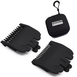 2 Pieces Professional Hair Clipper Attachment Guard Guide Combs, 1/16", 1/8", 1.5MM, 3MM Compatible with Wahl Standard Full-Sizes Magic Clip Senior Super Taper 8148 1919 Hair Clippers