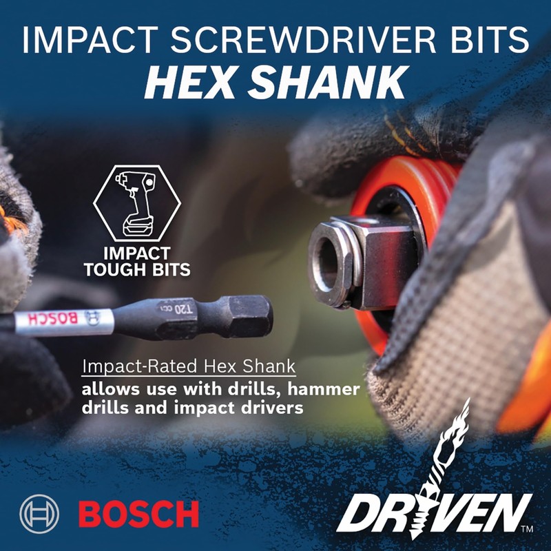 BOSCH ITDBH601 - Driven 6 in. Impact Magnetic Bit Holder