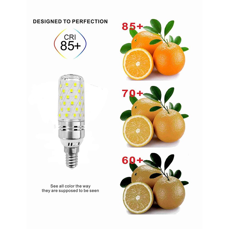 E12 LED Corn Bulbs 16W AC85-265V LED Candelabra Bulb (4