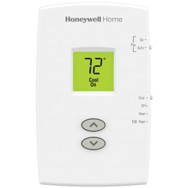 Honeywell PRO 1000 Vertical 2 Heat/1 Cool Heat Pump Non-Programmable Thermostats - Color - TH1210DV1007/U TH1210DV-c1