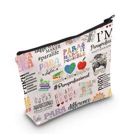 Paraprofessional Gift para Gift Teacher’s Aid Zipper Pouch Makeup Bag (B-para CA)