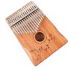 17 Keys Thumb Piano Mahogany Wood Finger Harp Mini Thumb