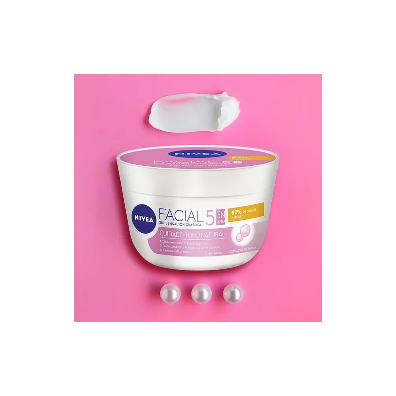 Crema Facial Hidratante Aclarante NIVEA 5en1 FPS 15 375 ml