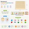 120-Piece Montessori-Inspired Matching Puzzle Set – Wooden Logic and Cognitive