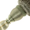 Pack of 2 Curtain Tiebacks Green, Decorative Tiebacks with Tassels,