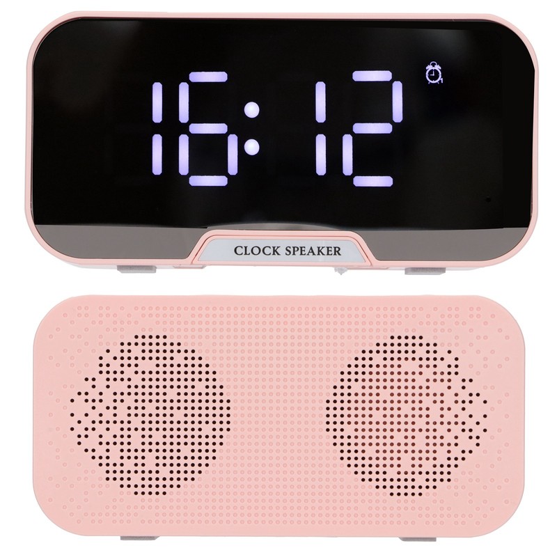 D‑88 Multifunctional Bluetooth Clock Speaker Portable Dual Alarm Clock Function