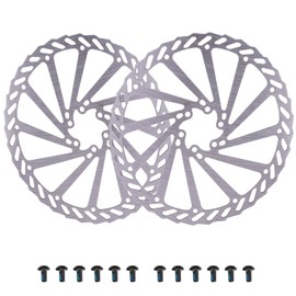 EICKMO 2 PCS Bike Disc Brake Rotors 160/180/203 mm with 12 Bolts - Stainless Steel Bicycle Rotors for Road Mountain BMX MTB Bicycles (203 mm)