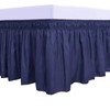 PureFit Wrap Around Ruffled Bed Skirt with Adjustable Elastic Belt