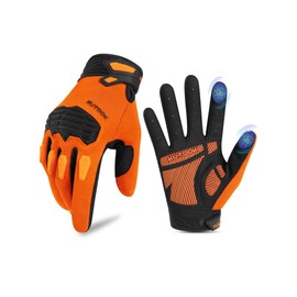 KUTOOK Cycling Gloves for Men Women Half Finger Mountain Road Breathable Bike Gloves with Wrist Guard Anti-Slip Bike Gloves for Fitness Outdoor Sports