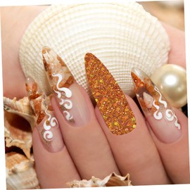 CORHAD Create Unique Nail Art 32 Bottles Sequin Powder Glittery Nail Glitter Easy to Apply for Occasion