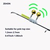 Zehon Fishing Rod Light Tips Led Flashing with Bells for
