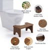 Uaniar 2 Pack Wood Squatting Potty Stool for Adults, Bamboo
