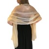 Central Chic Silky Iridescent Pashmina Wrap Stole Shawl For Weddings