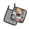 Pekingese The Chef Pair of Pot Holders