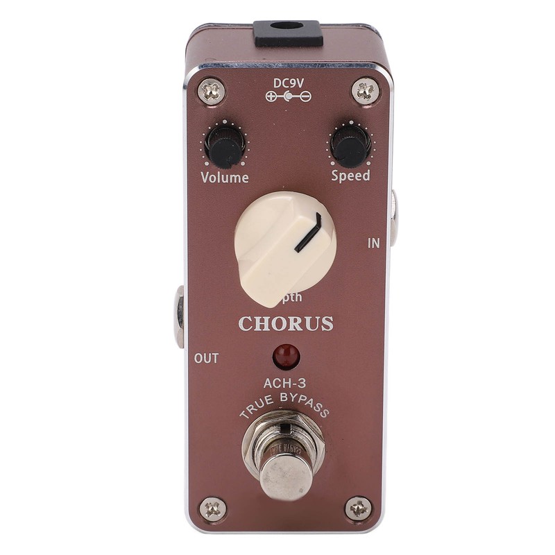 Chorus Effect Metal Guitar Monoblock Effector Pedal with LED Indicator