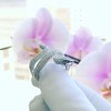 Sterling Silver Statement Ring Healing Protection Snake CZ Pave Adjustable
