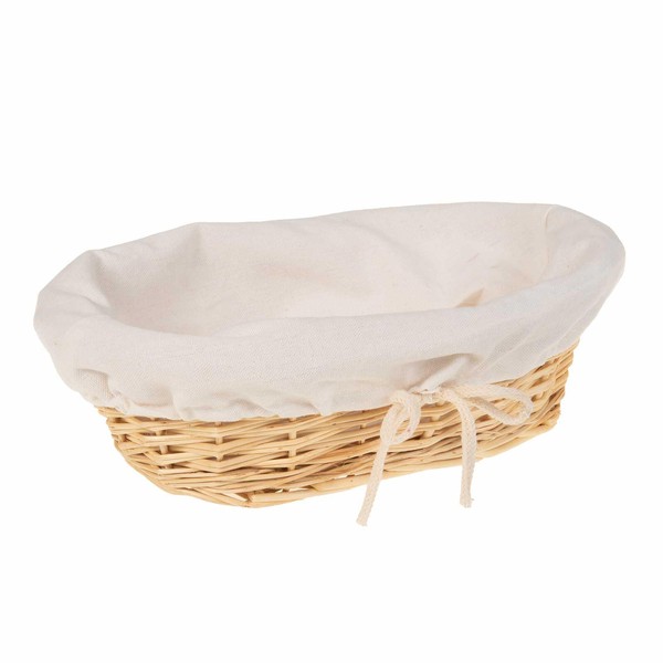 SIDCO Bread Basket Wicker Breakfast Basket Basket Bread Basket Wicker Basket Fabric Insert