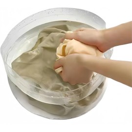 Travel Laundry Hero: Ultra-Compact Collapsible Laundry Basin - Portable, Lightweight, and Perfect for Washing Clothes on The Go.Collapsible Bucket;Camping Water Storage Container. by ENBRWAS (6 Litre)