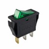 12V 16A 3-Pin Rocker Switch Car Rocker Switch Green Illuminated