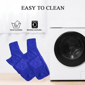 Geyecete dog drying coat Bathrobe Towel Dog Drying Coat-Dry Fast Dog Bag-Pineapple grid Fast Drying Super Absorbent Pet Dog Cat Bath Robe Towel-Blue-XL