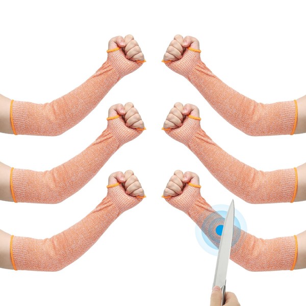 PATIKIL 16 Inch Cut Resistant Sleeve, 3 Pairs Arm Safety