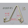 Brass Plate Hanger, Displays Plates on Wall Size 3.5" to